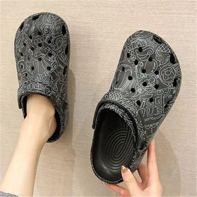 Flat Slippers For Women Summer Slipper Cute Sandals Casual Shoes Hollow Out Mesh Sandal Clogs Sandals Quick Drying Slippers Walking Lightweight Rain Beach Summer Pool Water Shoes Breathable Footwear - Fierce and Chic