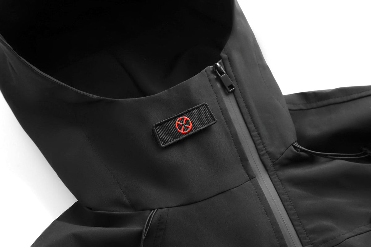 IBJ514 Black Techwear Functional Jacket - Fierce and Chic