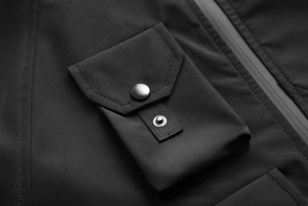 IBJ514 Black Techwear Functional Jacket - Fierce and Chic