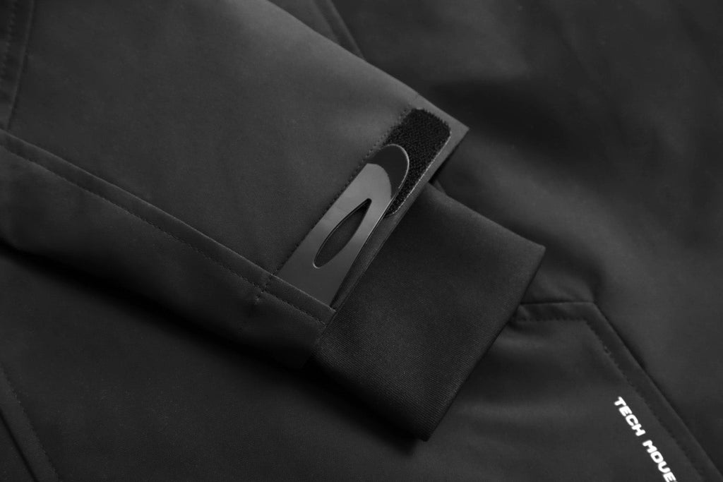 IBJ514 Black Techwear Functional Jacket - Fierce and Chic