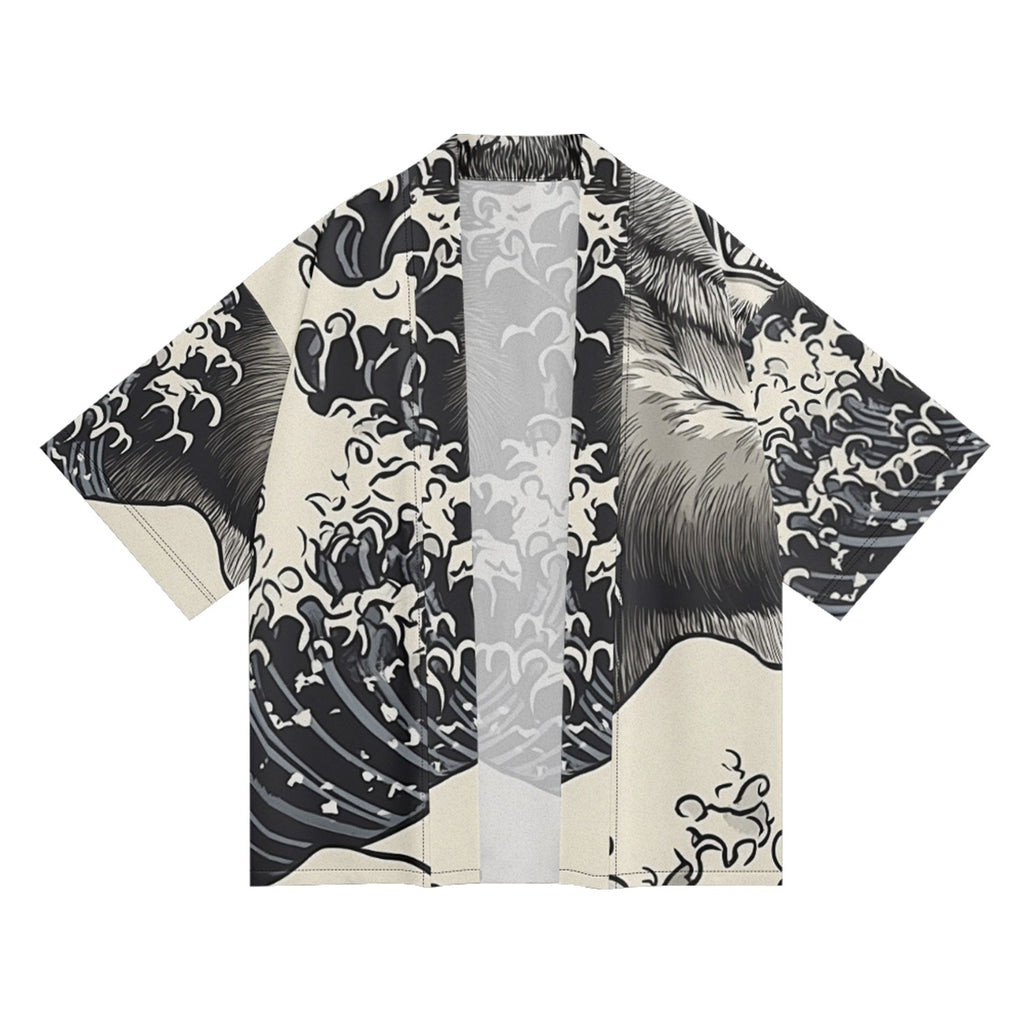 K25 Raging Sea Kimono - Fierce and Chic