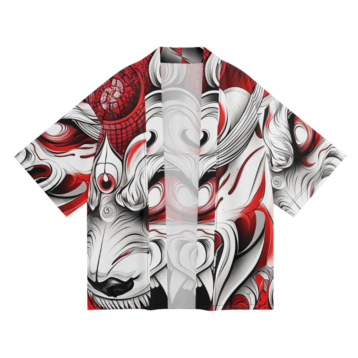 K26 Red Monster Kimono - Fierce and Chic