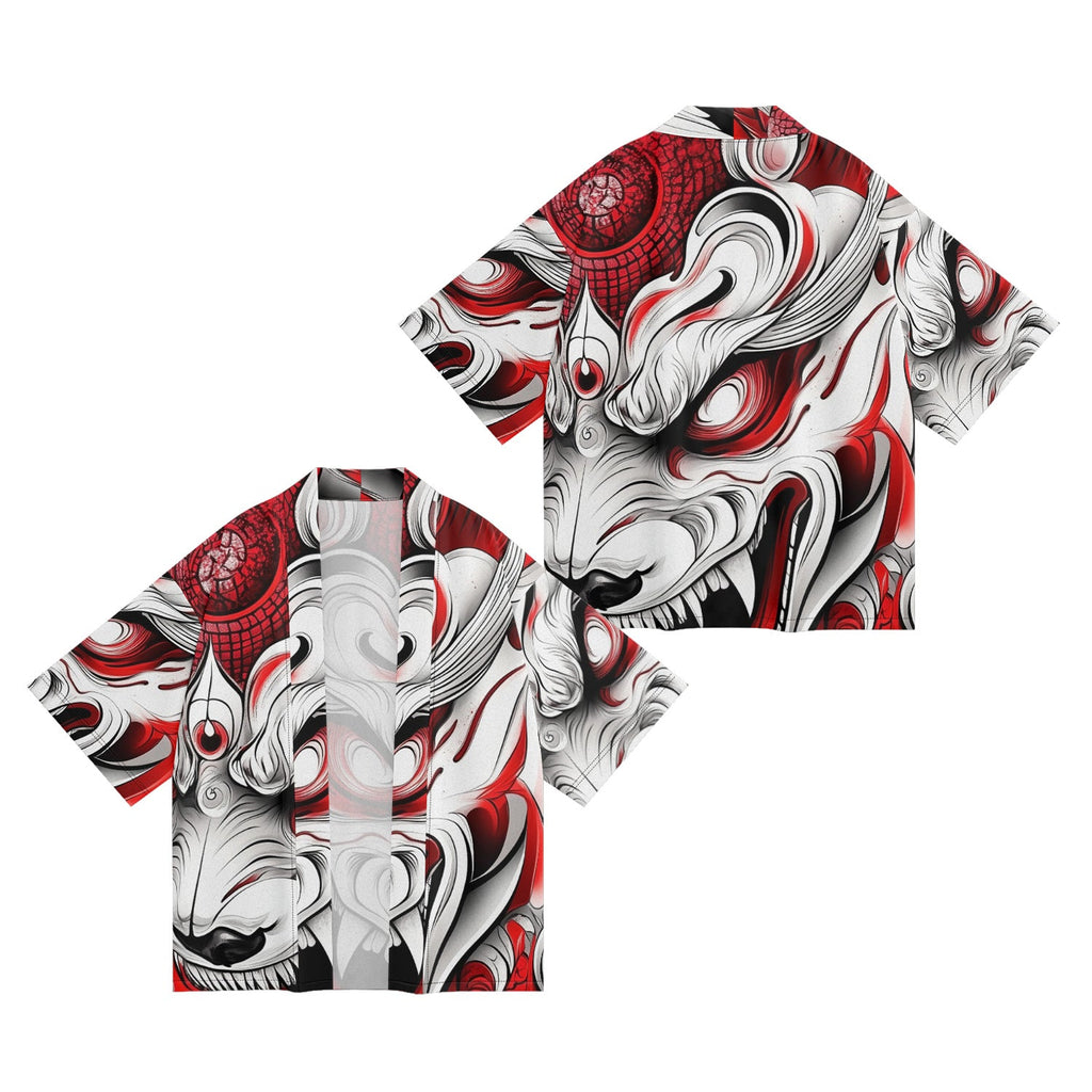 K26 Red Monster Kimono - Fierce and Chic