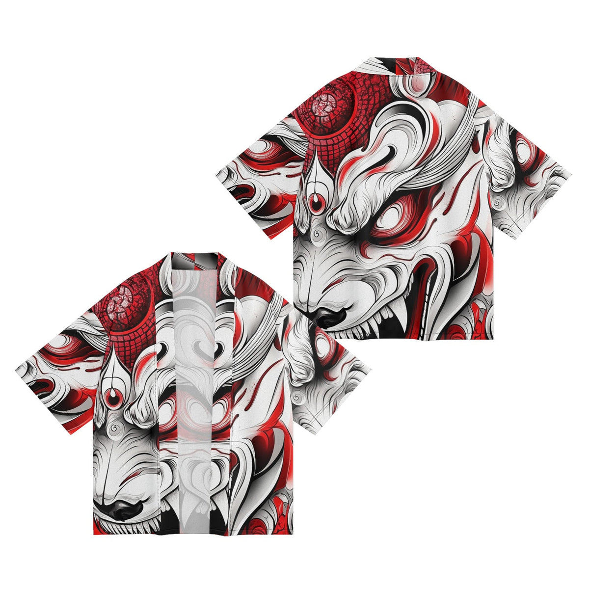 K26 Red Monster Kimono - Fierce and Chic