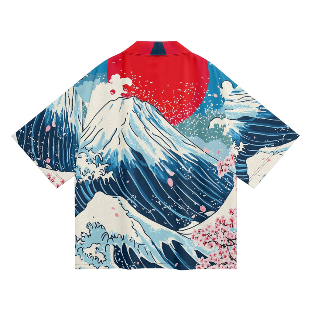 K28 Fuji Waves Kimono - Fierce and Chic