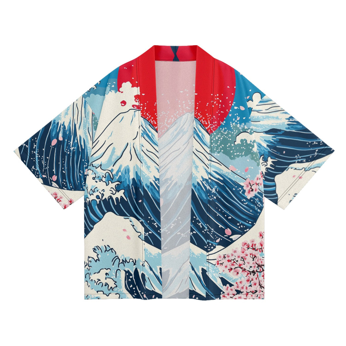 K28 Fuji Waves Kimono - Fierce and Chic
