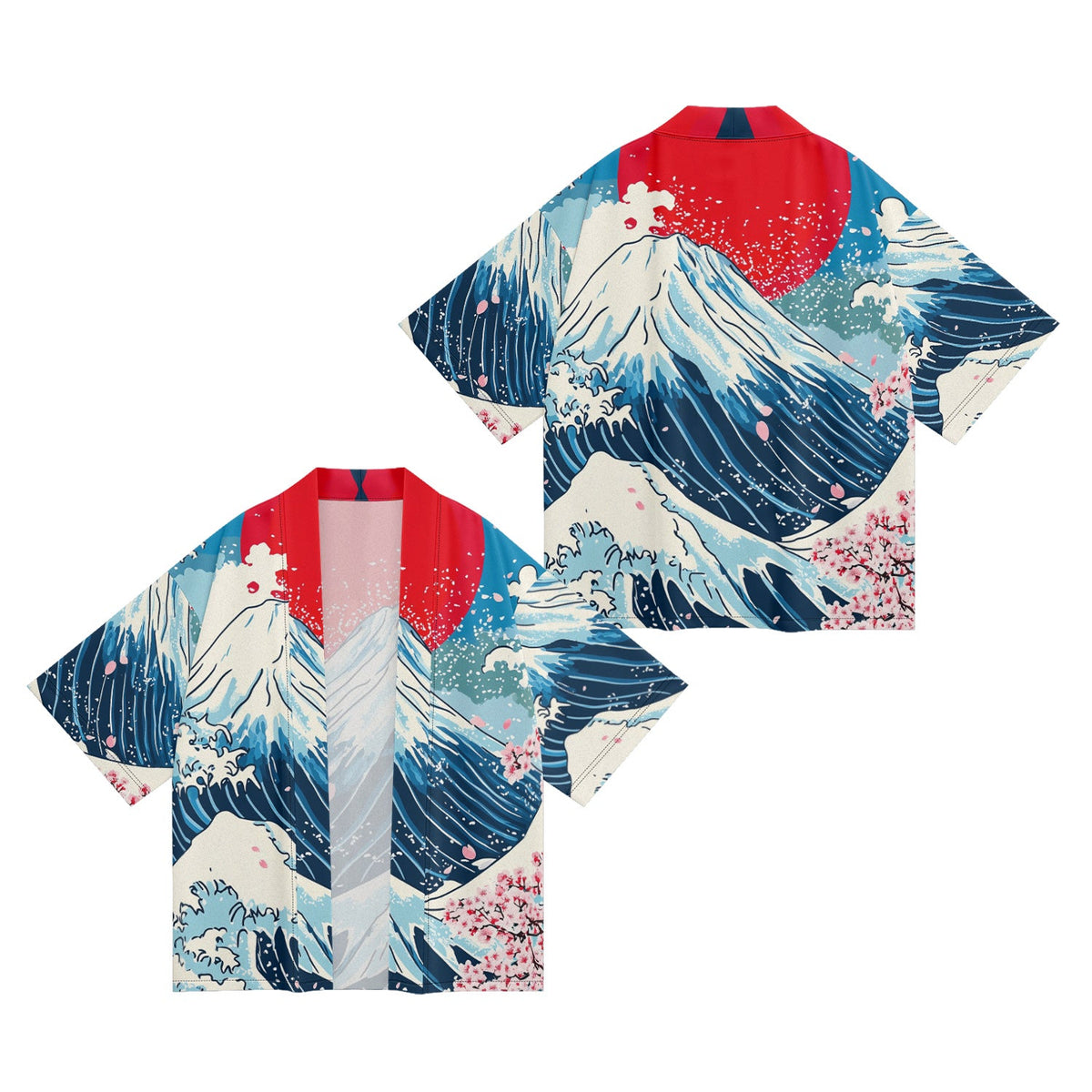 K28 Fuji Waves Kimono - Fierce and Chic