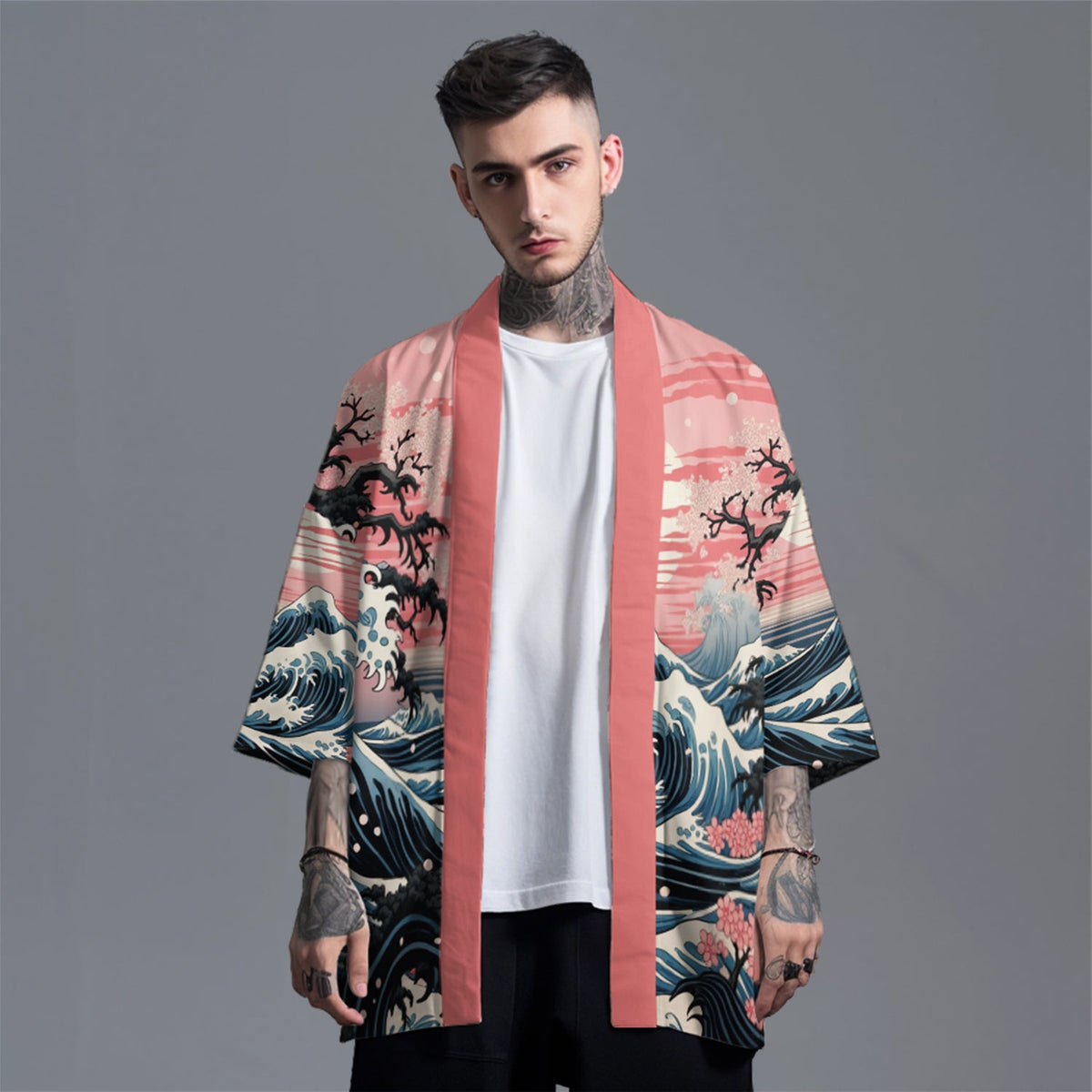 K30 Sunset Sea Kimono - Fierce and Chic