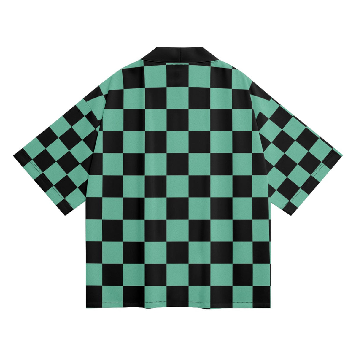K33 Green Checker Kimono - Fierce and Chic