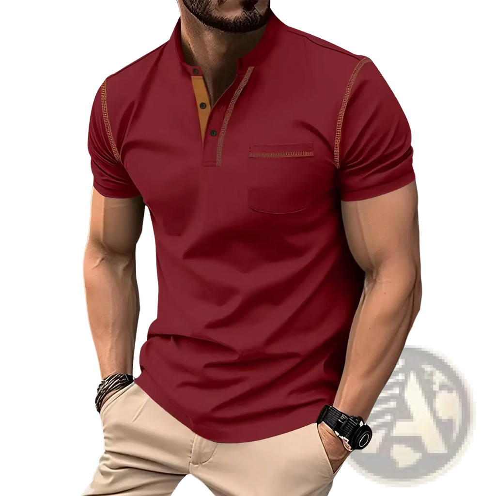 Men's Slim Fit Short Sleeve Henley and Polo Shirts