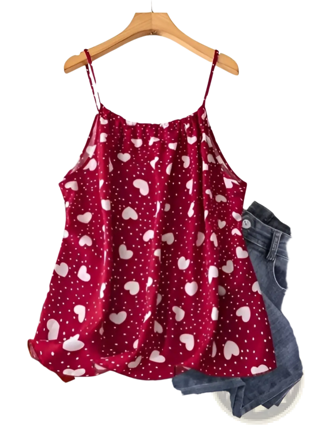 Plus Size Heart Tank Top - Fierce and Chic