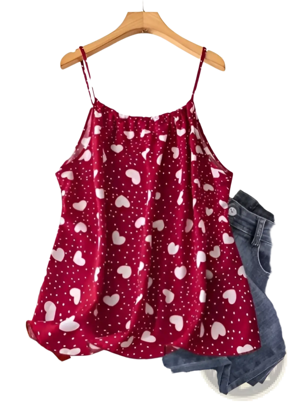 Plus Size Heart Tank Top - Fierce and Chic