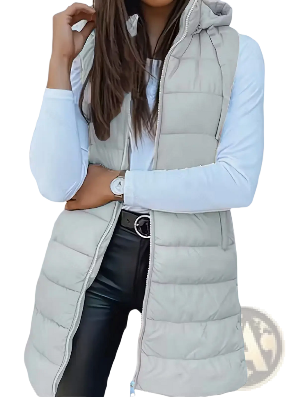 Quilted Hooded Puffer Vest Solid Cotton Outerwear - Fierce and Chic