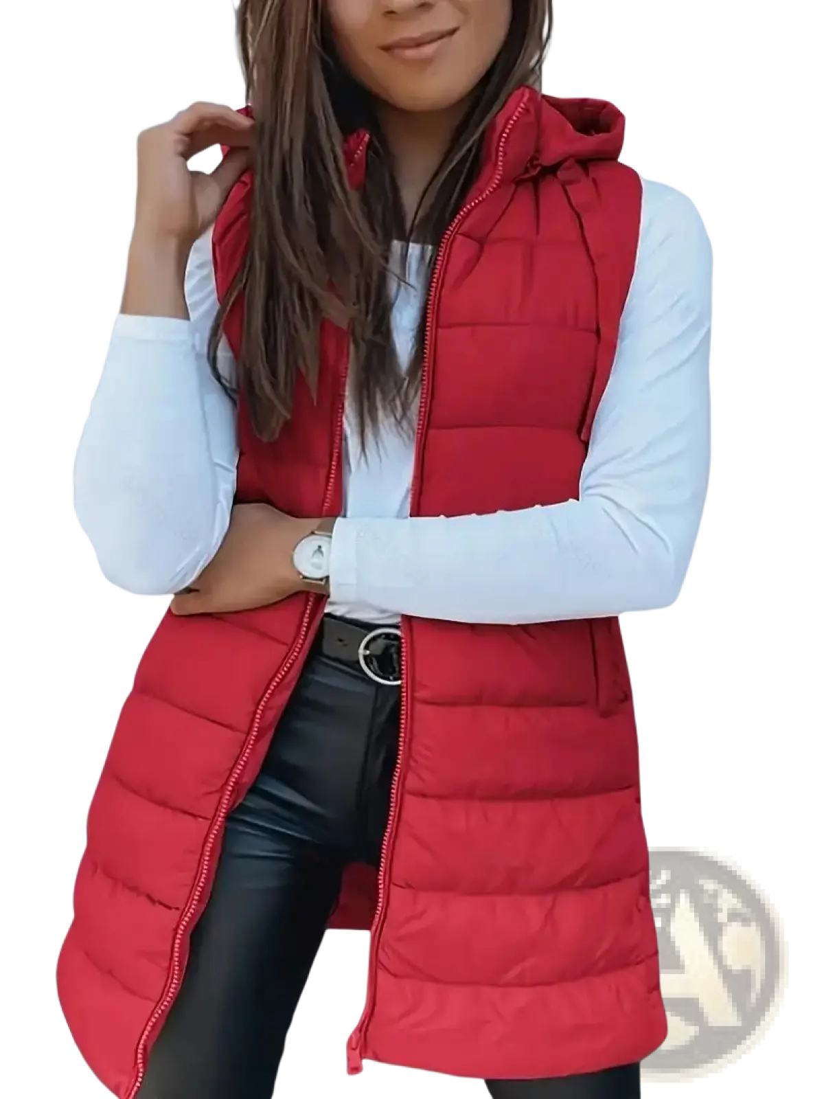Quilted Hooded Puffer Vest Solid Cotton Outerwear - Fierce and Chic