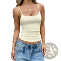 Ribbed Bow Camisole Crop Top - Fierce and Chic