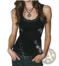 Tie Dye Lace Trim Tank Top - Fierce and Chic