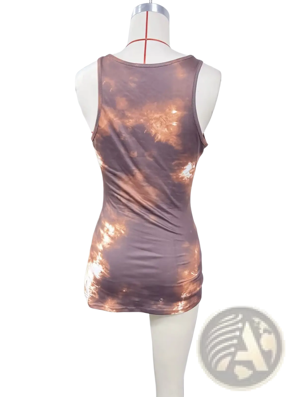 Tie Dye Lace Trim Tank Top - Fierce and Chic