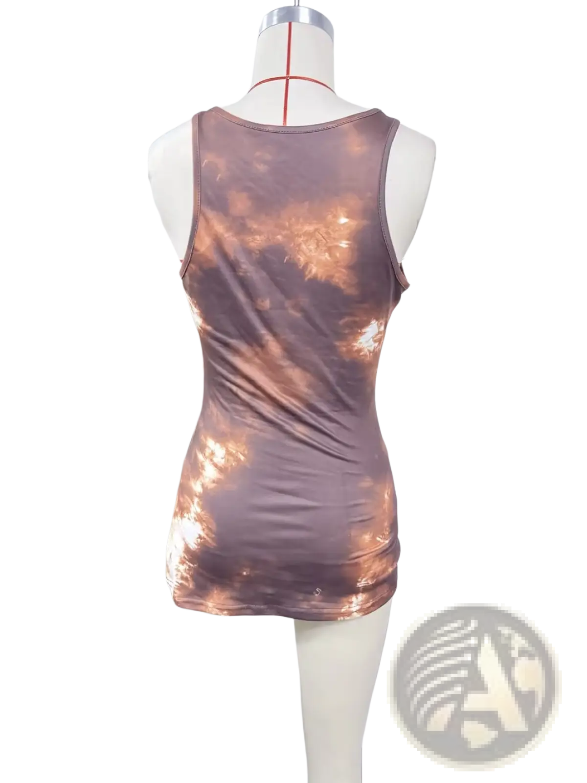 Tie Dye Lace Trim Tank Top - Fierce and Chic