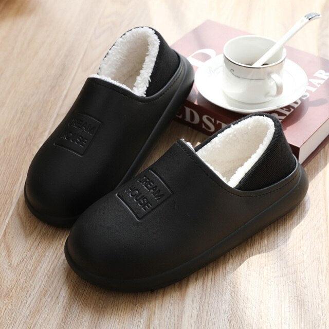 Unisex Home Shoes Winter Clogs Indoor Plush Warm Slippers Sandals For Women New Fashion Footwear Soft Slides Cozy Indoor Outdoor Knit Slipper Clog With Plush Warm Fur Lining Slippers For Women - Fierce and Chic