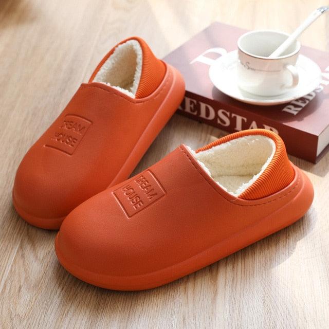 Unisex Home Winter Clogs Indoor Fur Warm Slippers For Women New Fashion Footwear Winter Slippers Home House Shoes Warm Plush Fleece Lining Garden Clogs Outdoor Indoor Clogs - Fierce and Chic