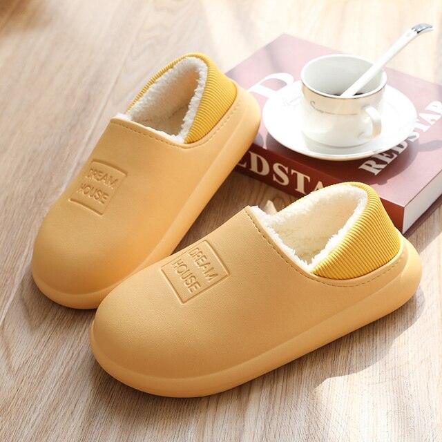 Unisex Home Winter Clogs Indoor Fur Warm Slippers For Women New Fashion Footwear Winter Slippers Home House Shoes Warm Plush Fleece Lining Garden Clogs Outdoor Indoor Clogs - Fierce and Chic